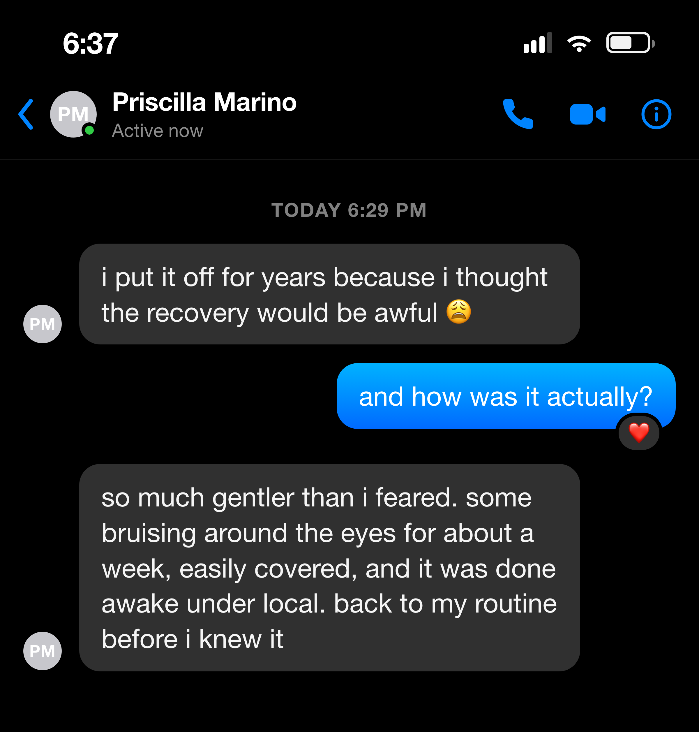 Messenger chat: the downtime was gentler than expected